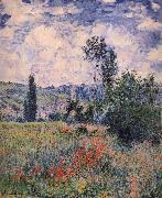 Claude Monet Poppy Field Near Vetheuil France oil painting artist